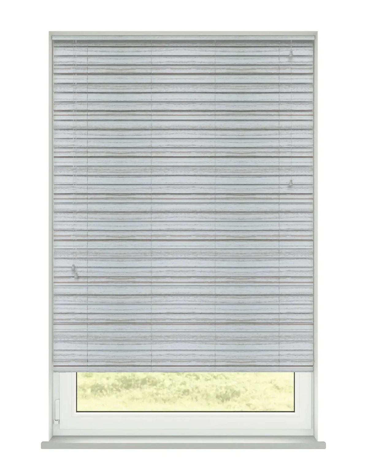 Aquawood Grey Faux Wooden Blind - 50mm