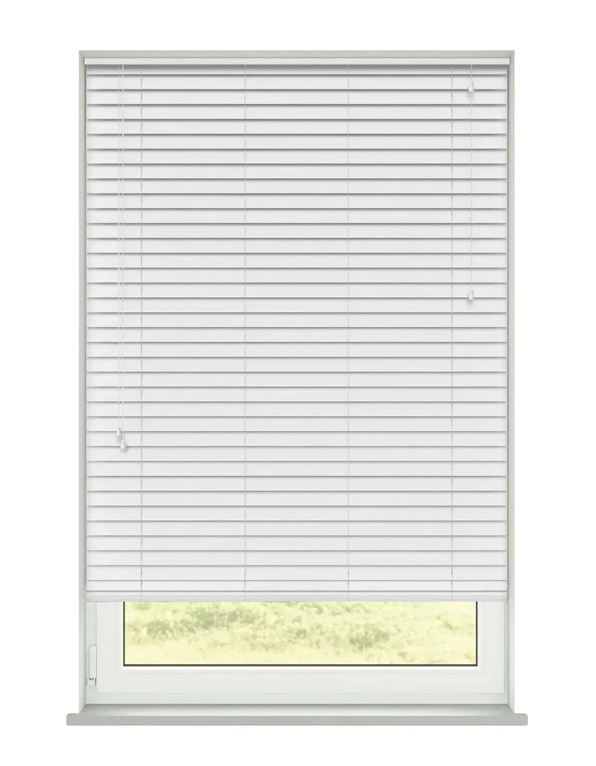 Expressions Radiance White Faux Wooden Blind - 50mm
