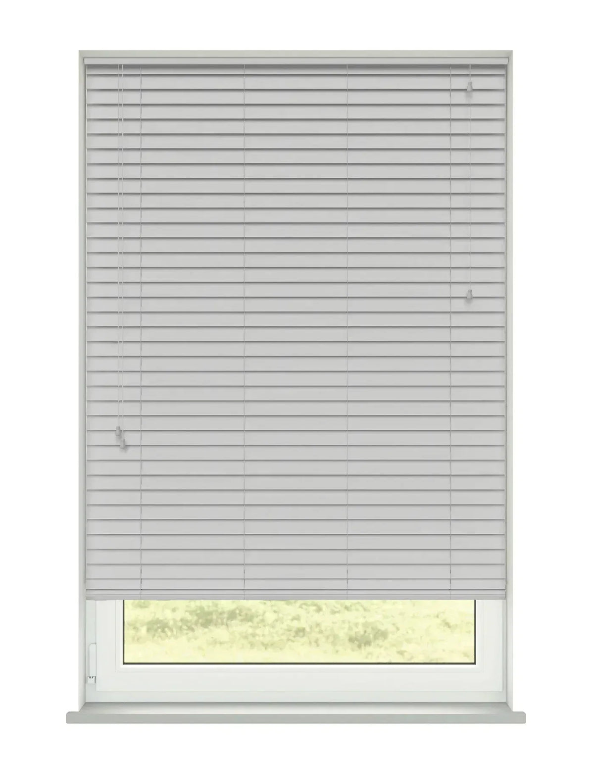 Urban Pewter Faux Wooden Blind - 50mm
