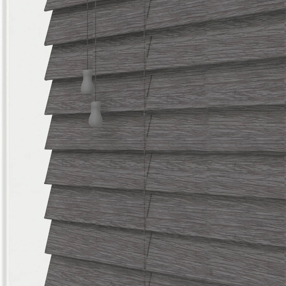 Expressions Raven Black Faux Wooden Blind - 50mm
