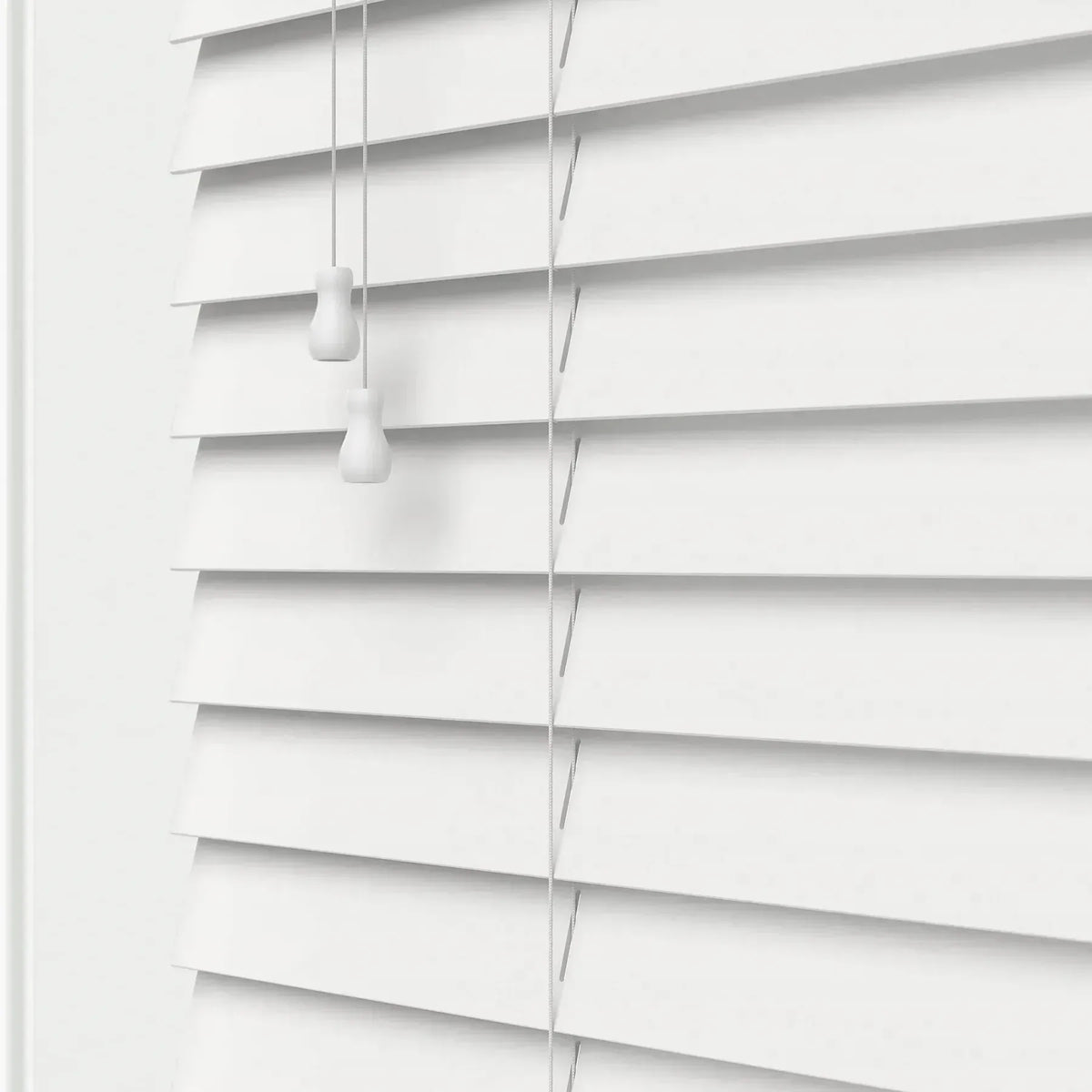 Expressions Snow Faux Wooden Blind - 50mm