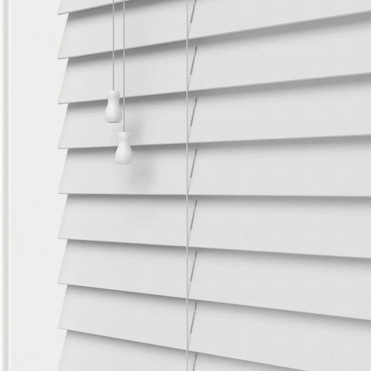 Expressions Zenith White Faux Wooden Blind - 50mm