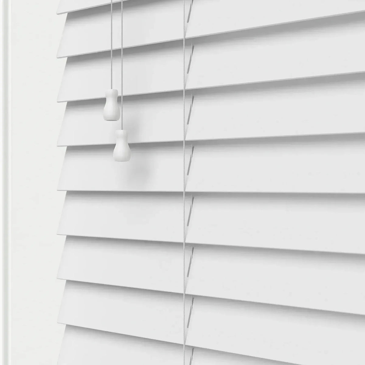 Expressions Radiance White Faux Wooden Blind - 50mm
