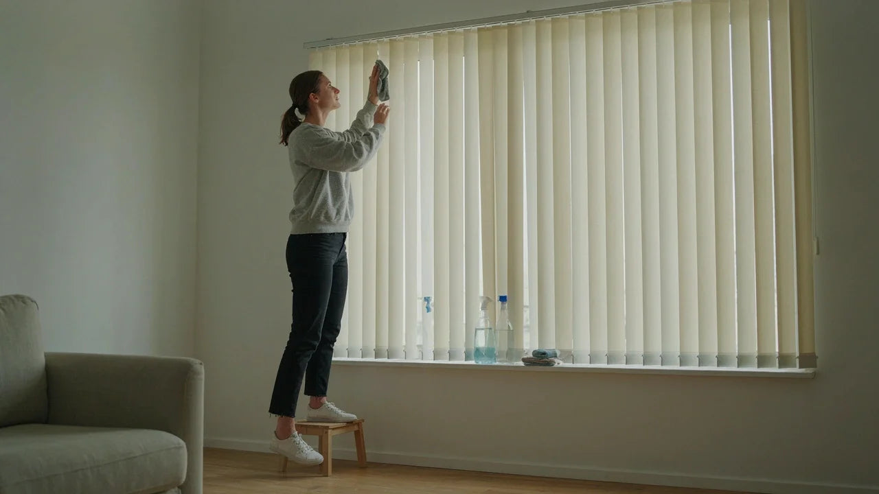 How to Clean Vertical Blinds: What Works, What Ruins– 1Clickblinds