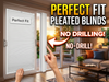 Perfect Fit Pleated Blinds: Neat, No-Drill Cover for Doors and Windows