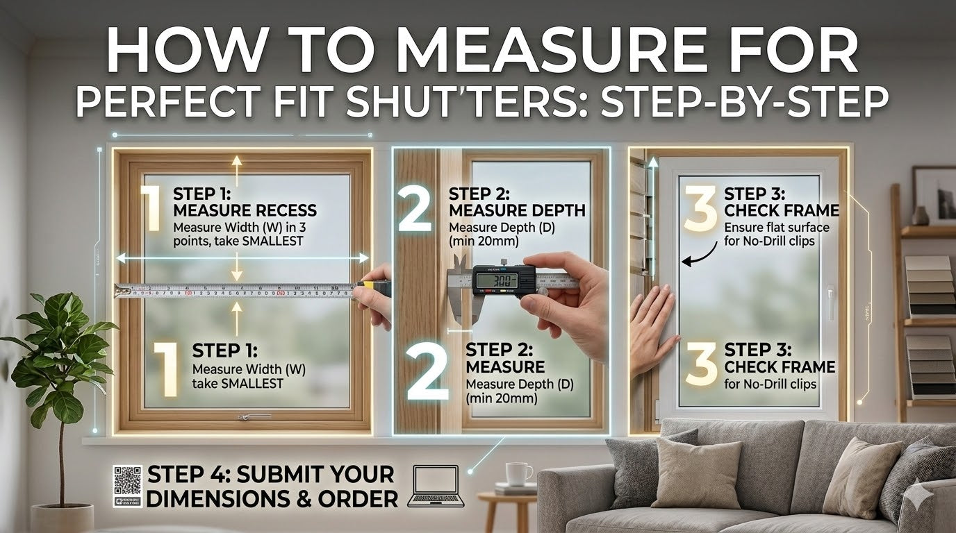 How to Measure for Perfect Fit Shutters: Step-by-Step– 1Clickblinds