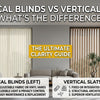 Vertical Blinds vs Vertical Slats: What's the Difference?