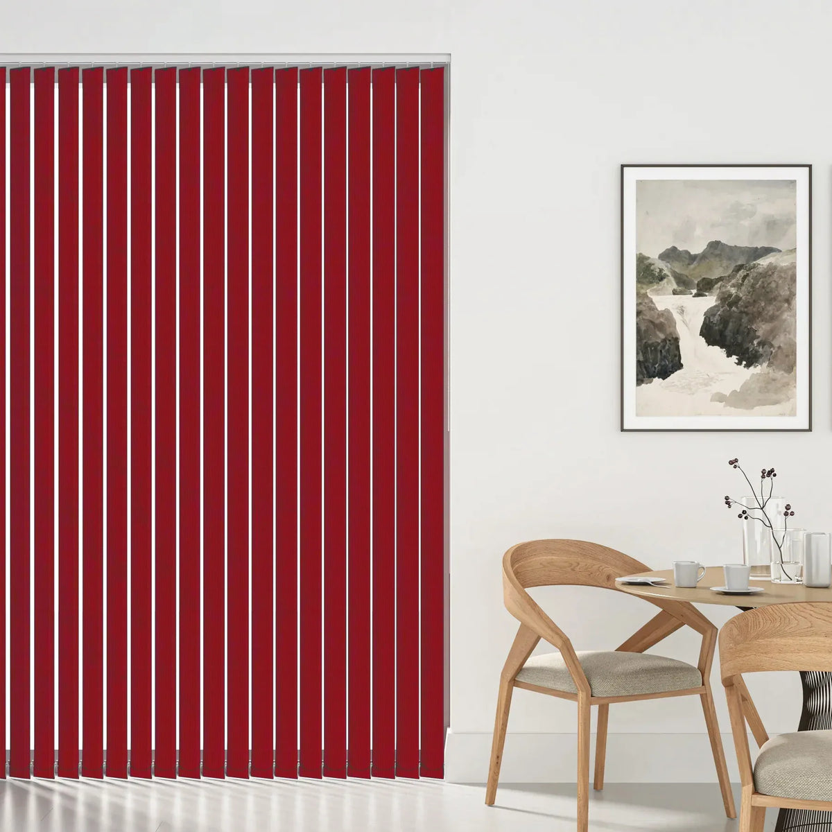 Aqualush Carmine Vertical Blind