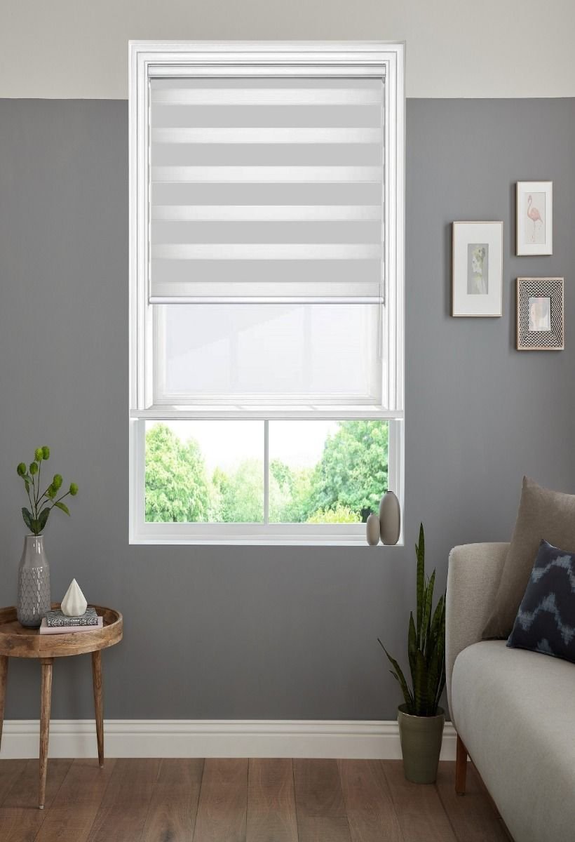 Plain Soft Silver - Day and Night Blinds