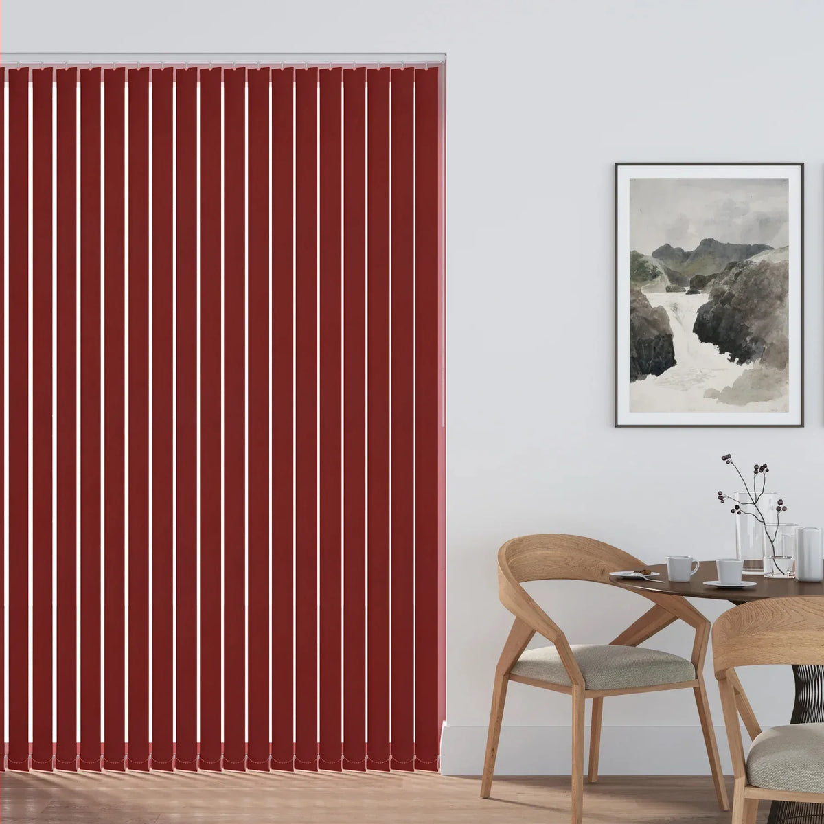 Lyon Red Vertical Blind