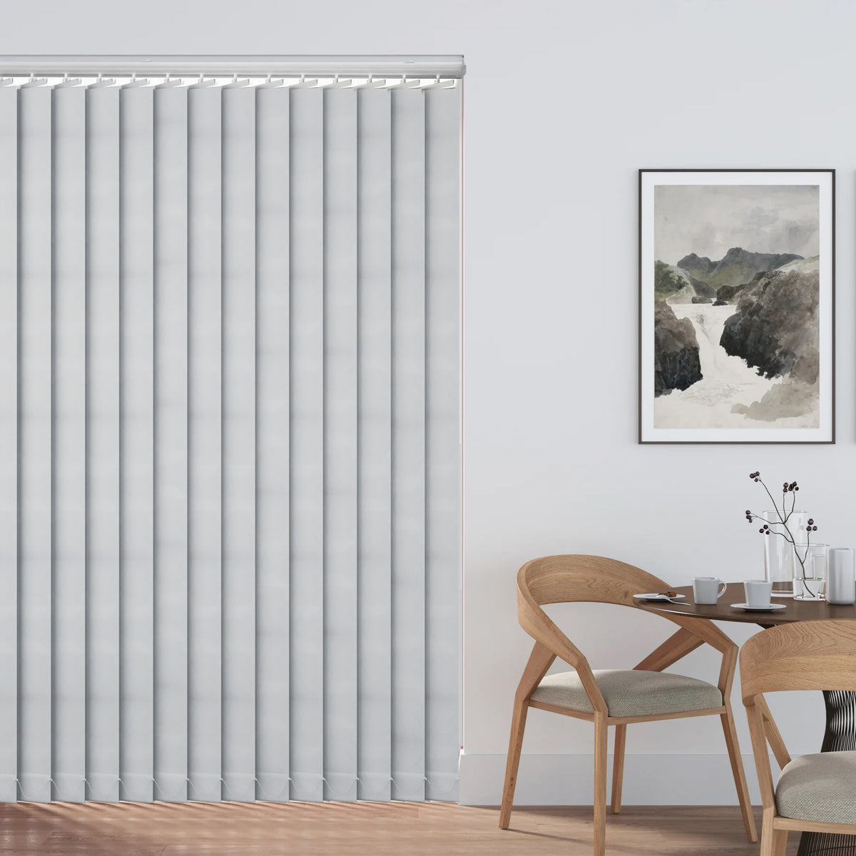 Luxury White - PVC Blackout Vertical Blind