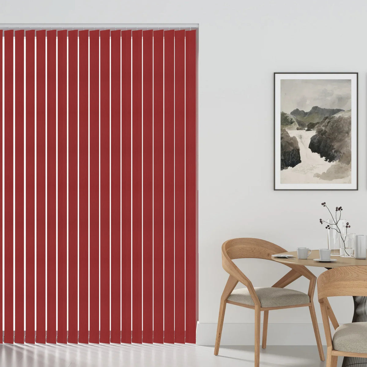 Cairo Blackout Red Vertical Blind