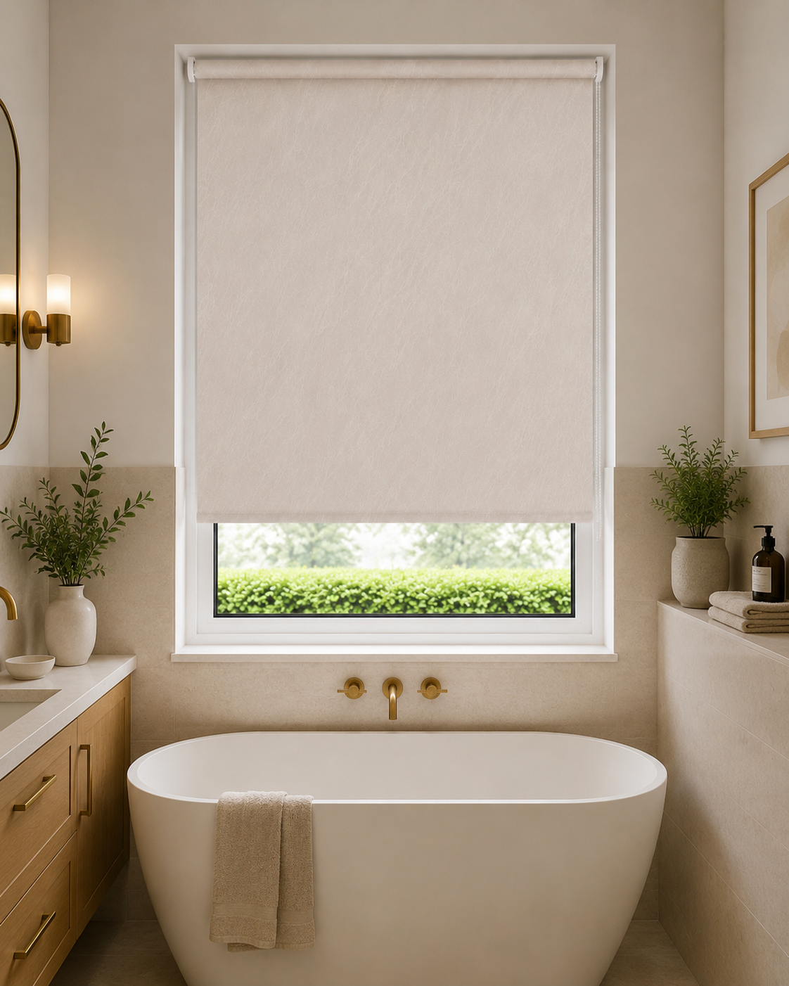 Havana PVC White Roller Blind