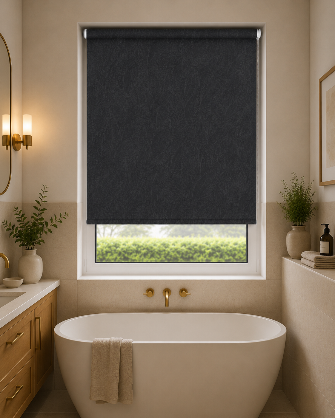 Havana PVC Grey Roller Blind