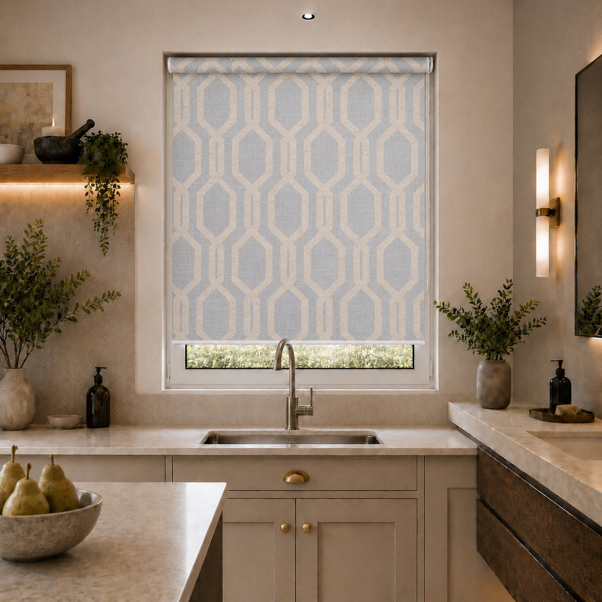 Hudson Blackout Grey Roller Blind