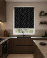 Gravity Black - PVC Blackout Waterproof Roller Blind