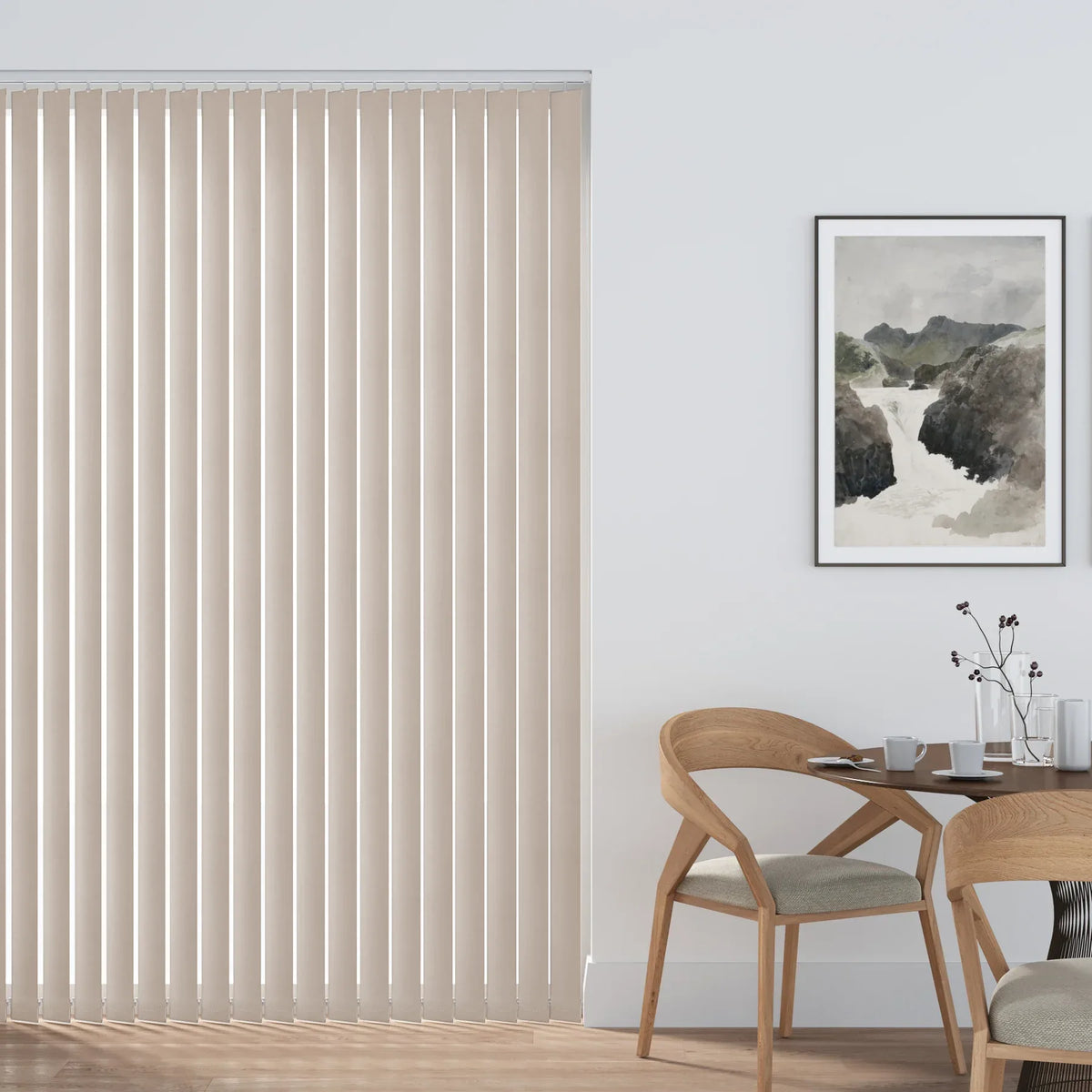 Aqualush Beige Vertical Blind