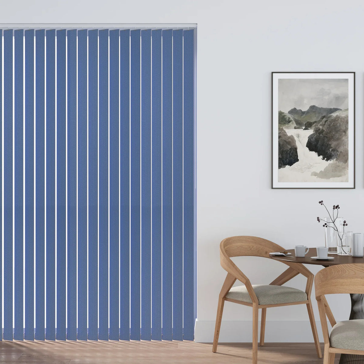 Aqualush Sky Blue Vertical Blind