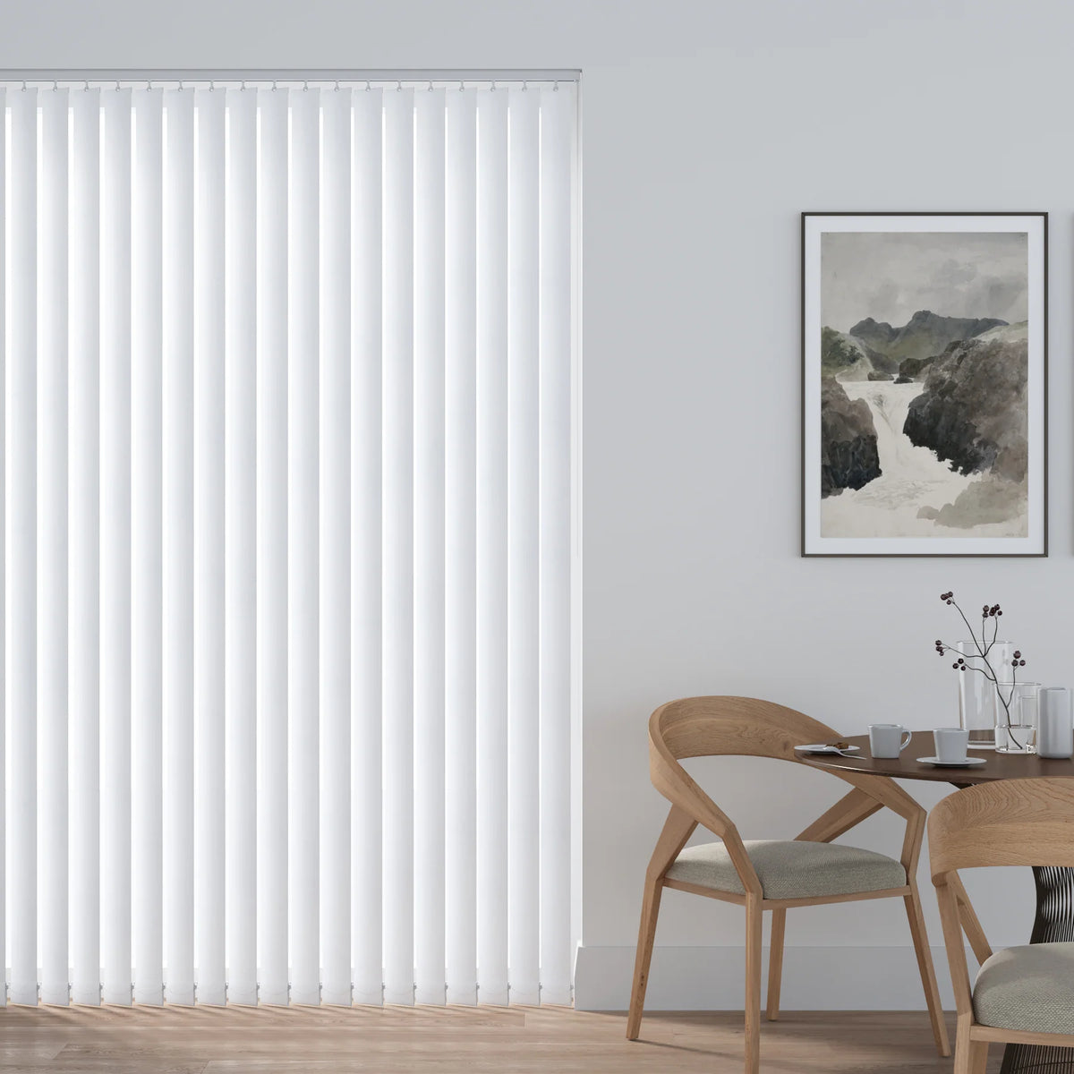 Aqualush White Vertical Blind Slat