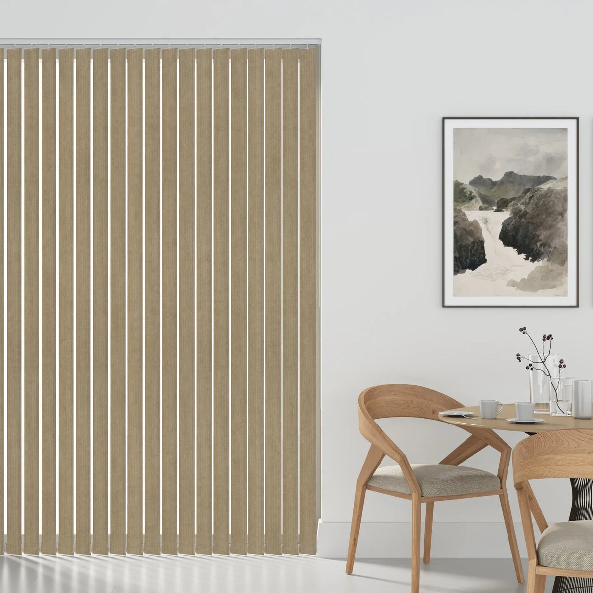 Aquamar Beige Vertical Blind