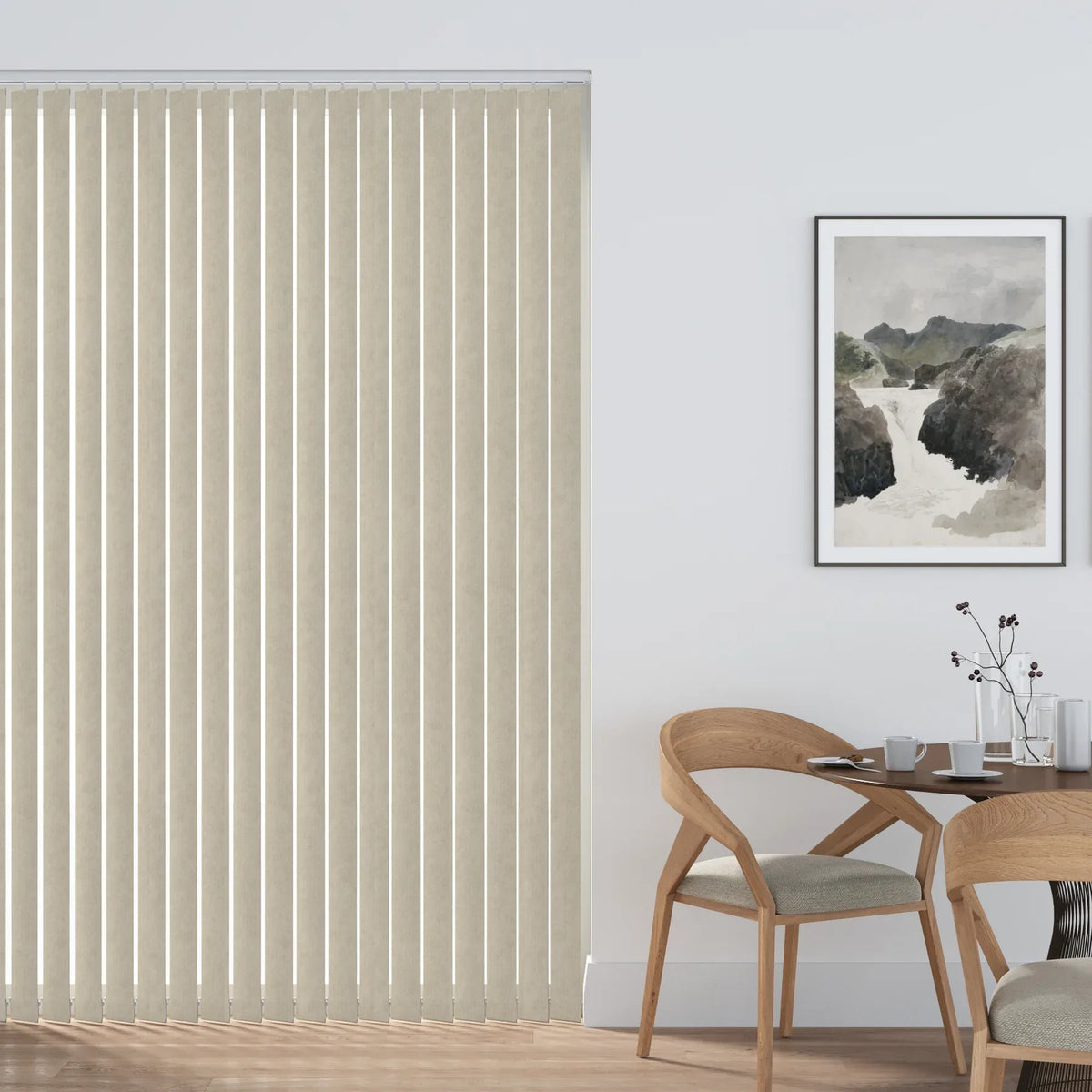 Aquamar Cream Vertical Blind