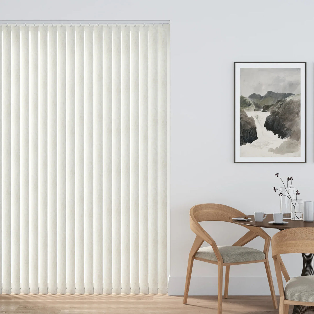 Aquamar White Vertical Blind Slat