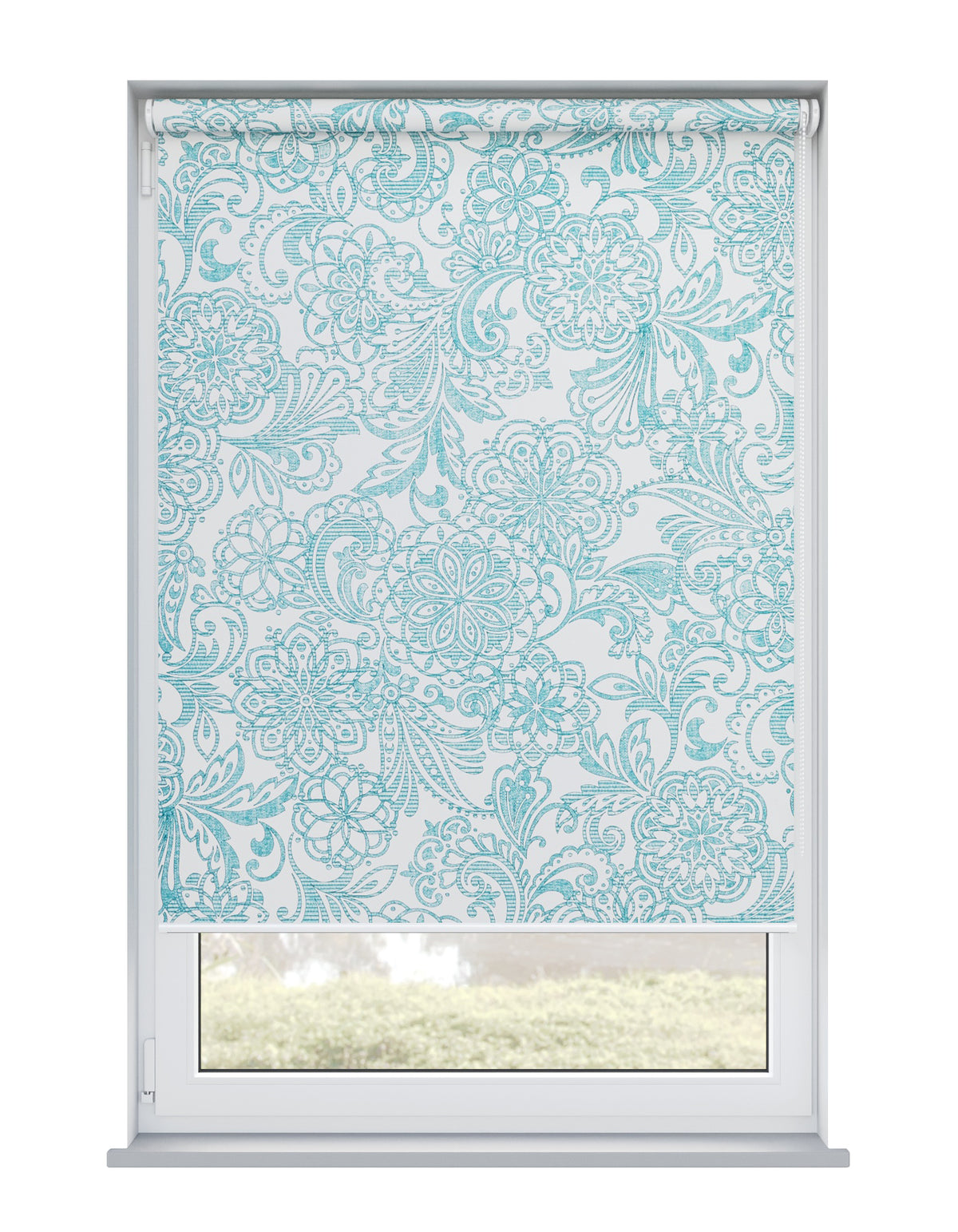 Anastasia Blackout Peacock Roller Blind