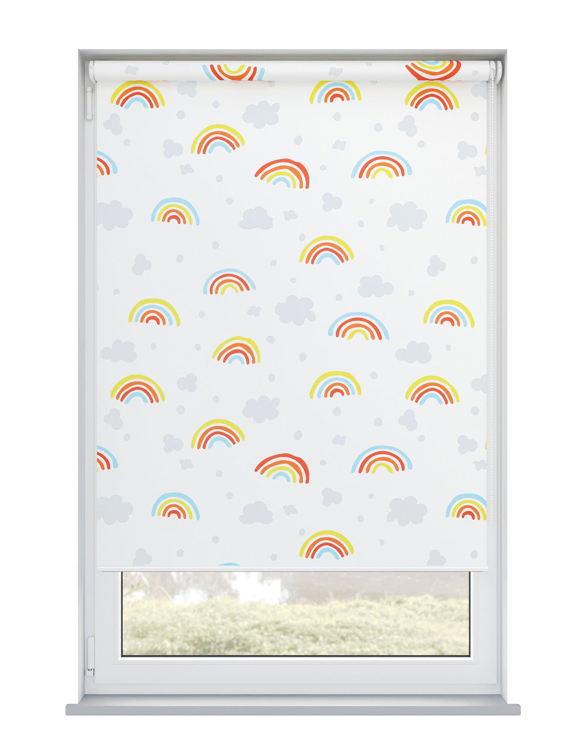 Happy Rainbows Multi Electrical Roller Blind