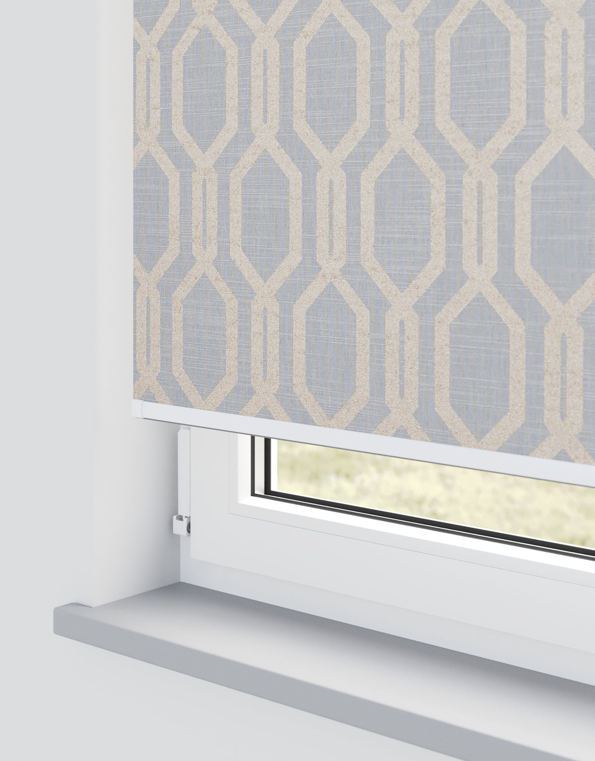 Hudson Blackout Grey Roller Blind