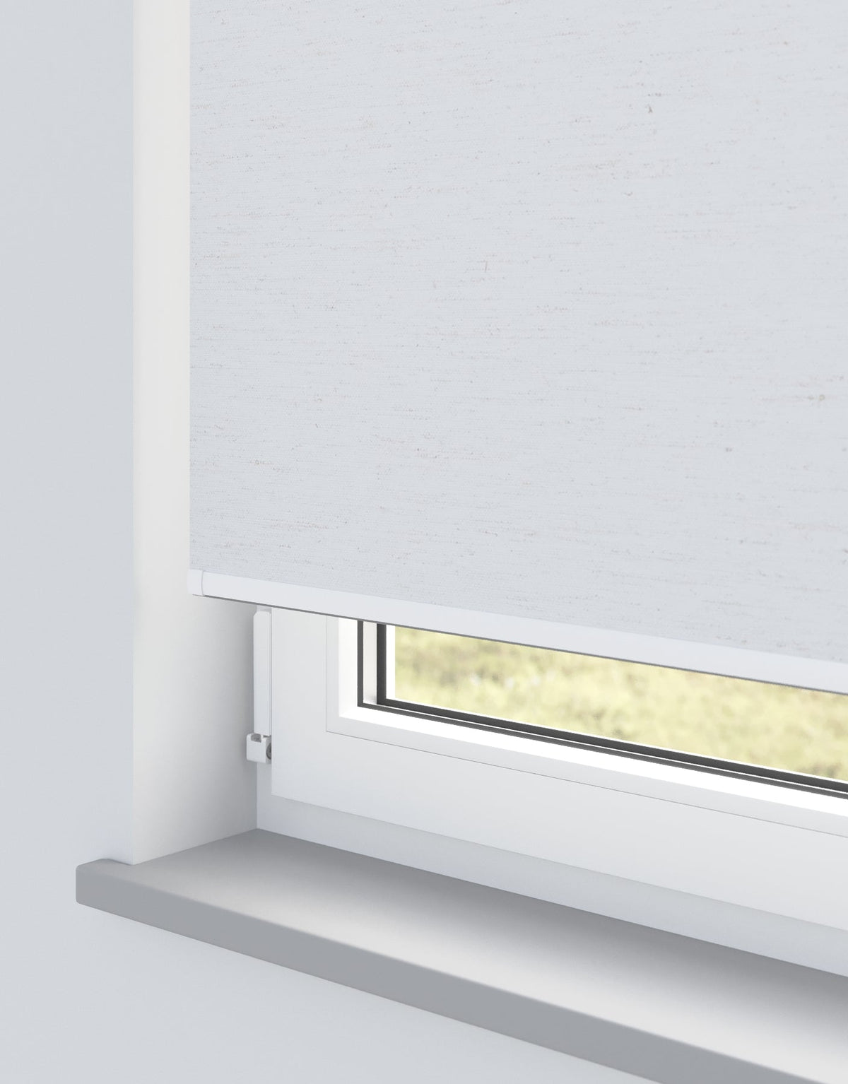 Linenweave Blackout Moonstone Electrical Roller Blind