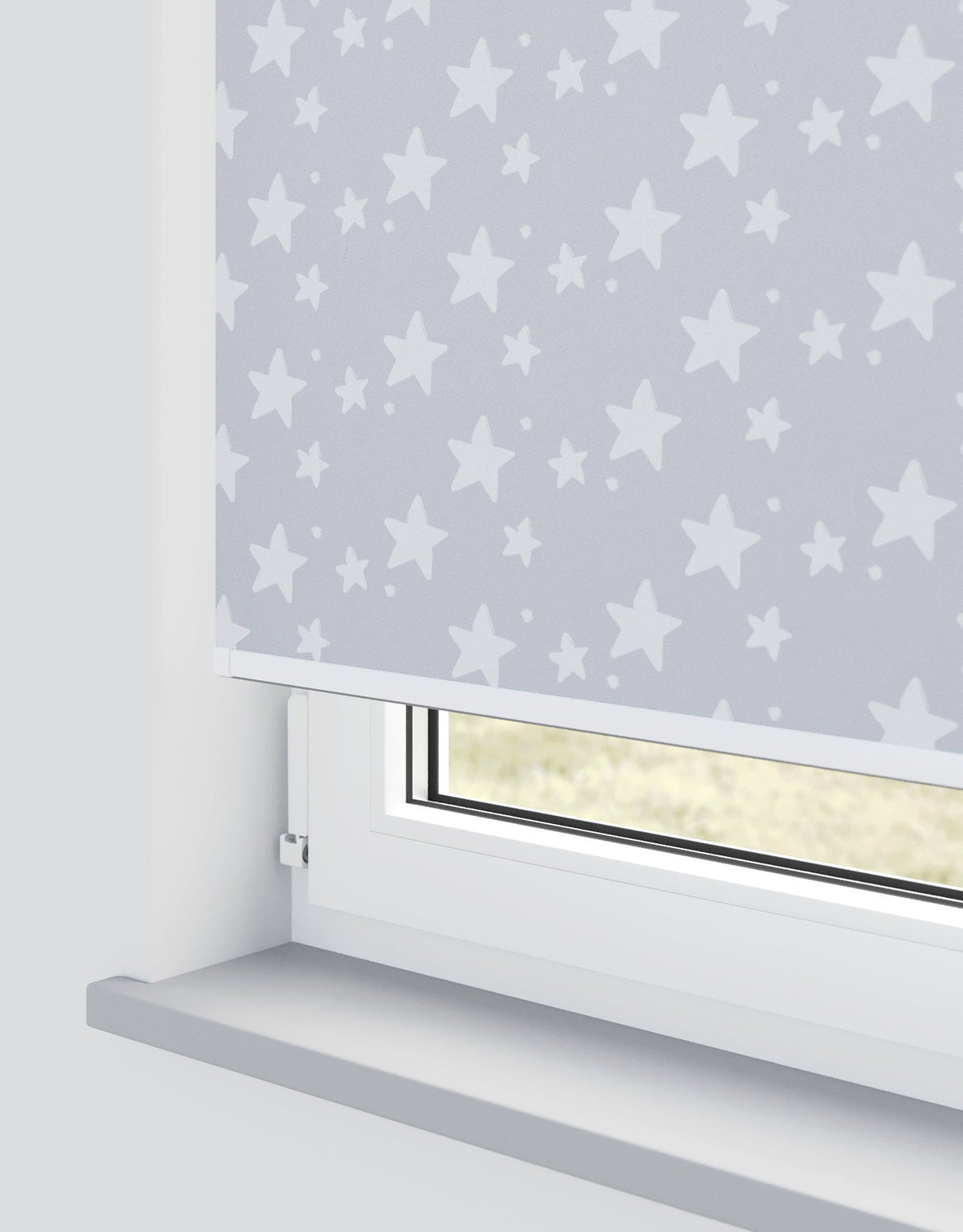 Magical Grey Electrical Roller Blind