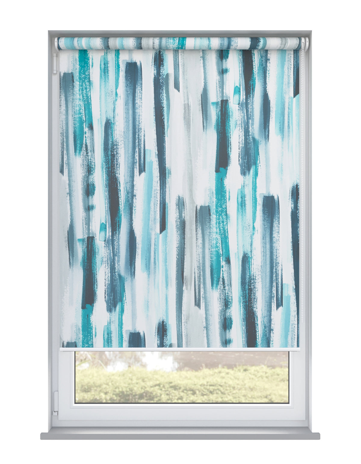 Marcia Blackout Teal Roller Blind