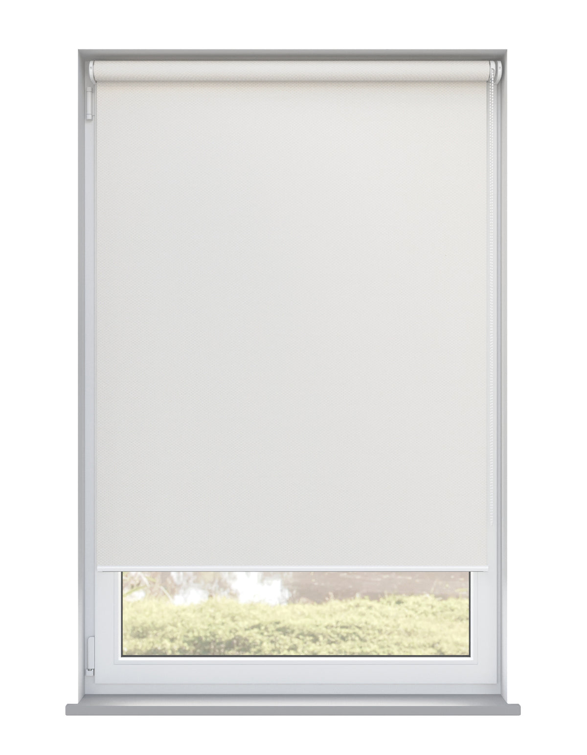 Panama Pro 1 White Linen Roller Blind