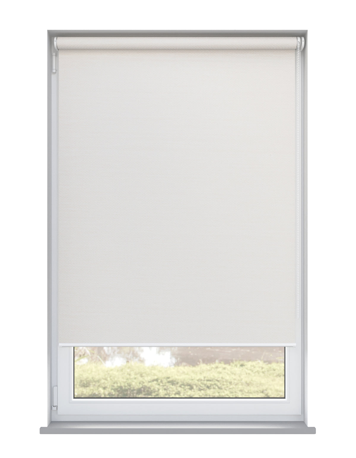 Panama Pro 3 White Linen Roller Blind