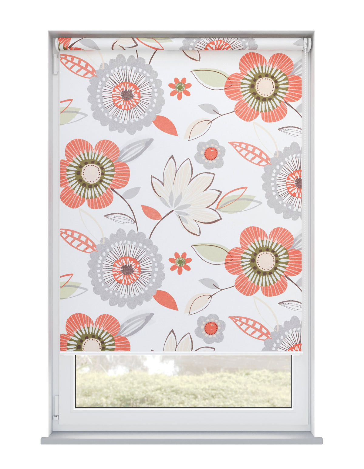 Valentina Blackout Poppy Roller Blind