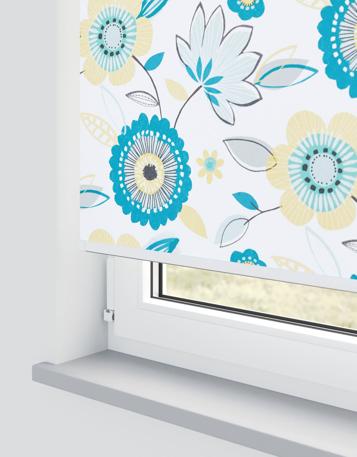 Valentina Blackout Teal Electrical Roller Blind