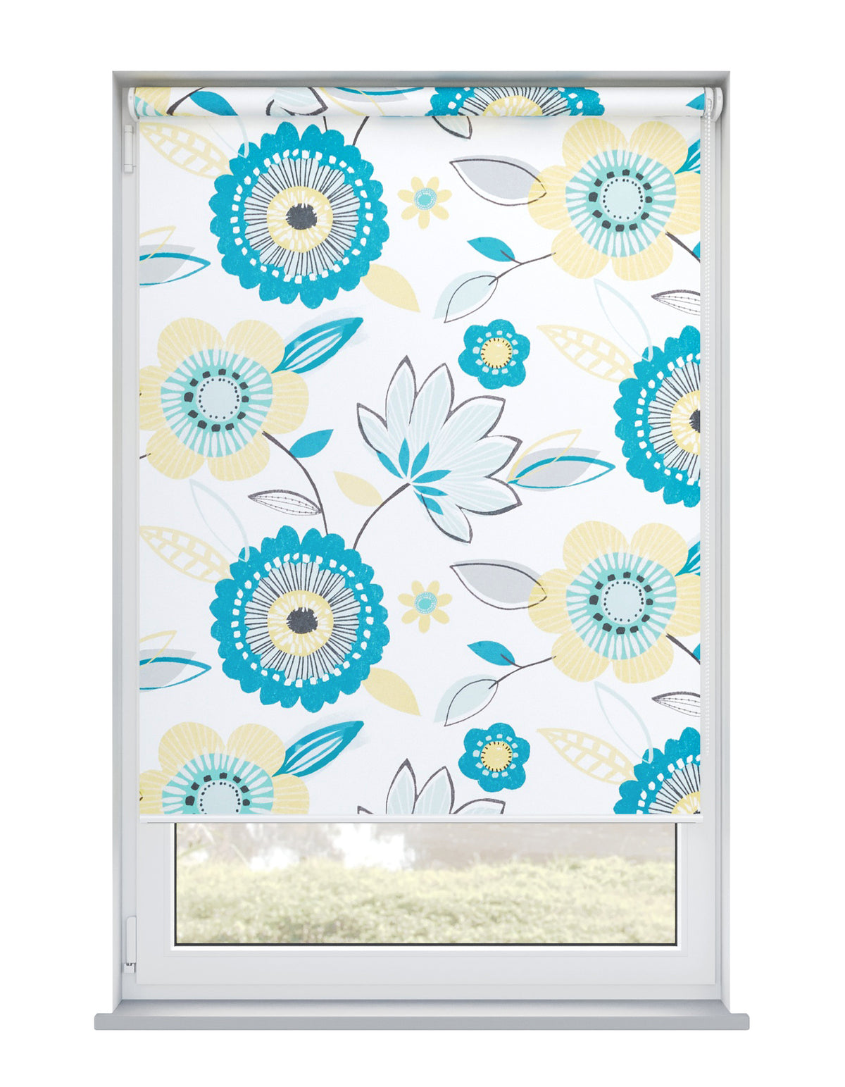 Valentina Blackout Teal Roller Blind