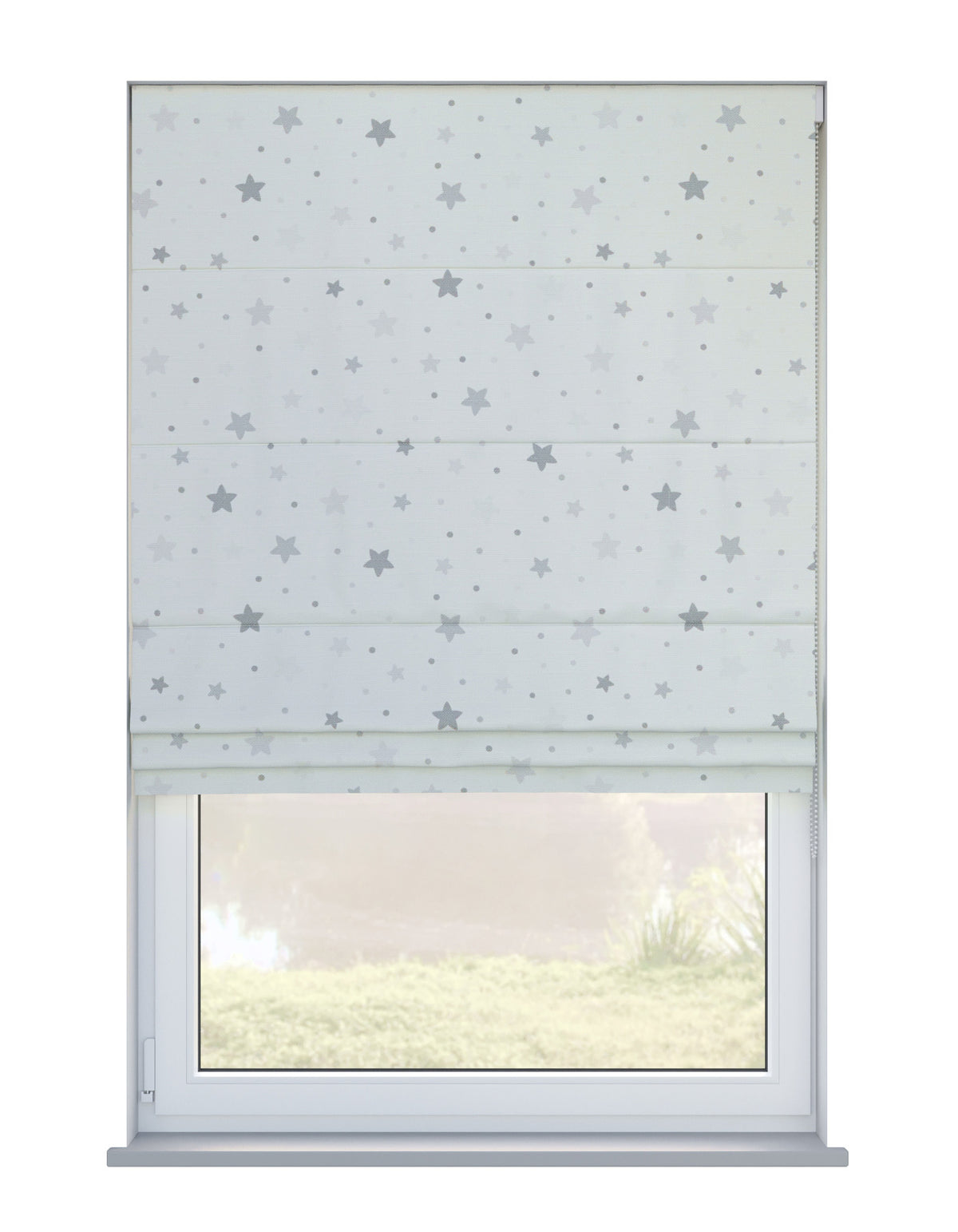 Arena Little Star Silver Roman Blind