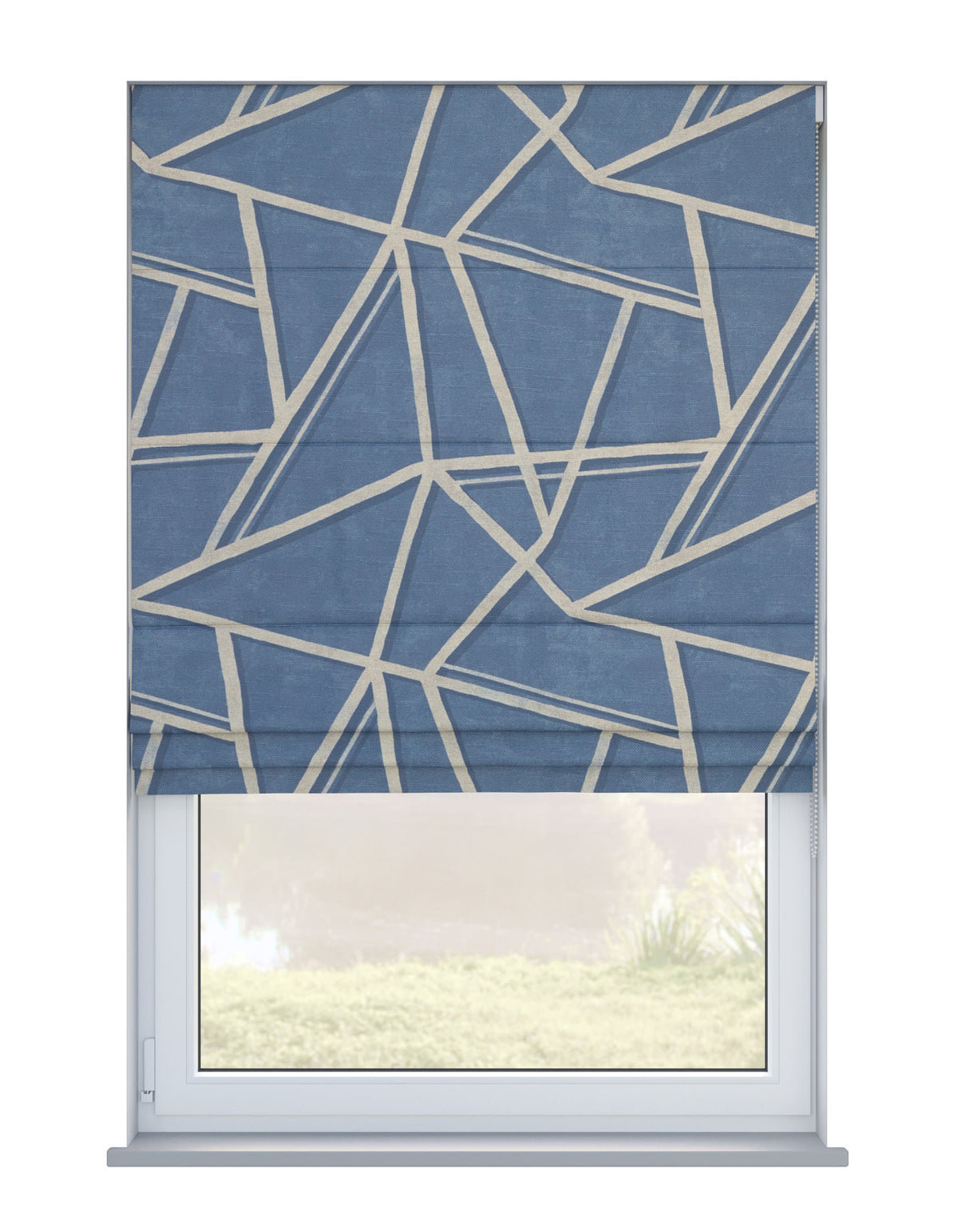 Arena Perspective Indigo Roman Blind