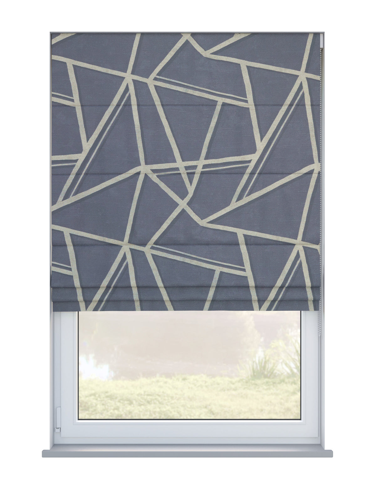 Arena Perspective Liquorice Roman Blind