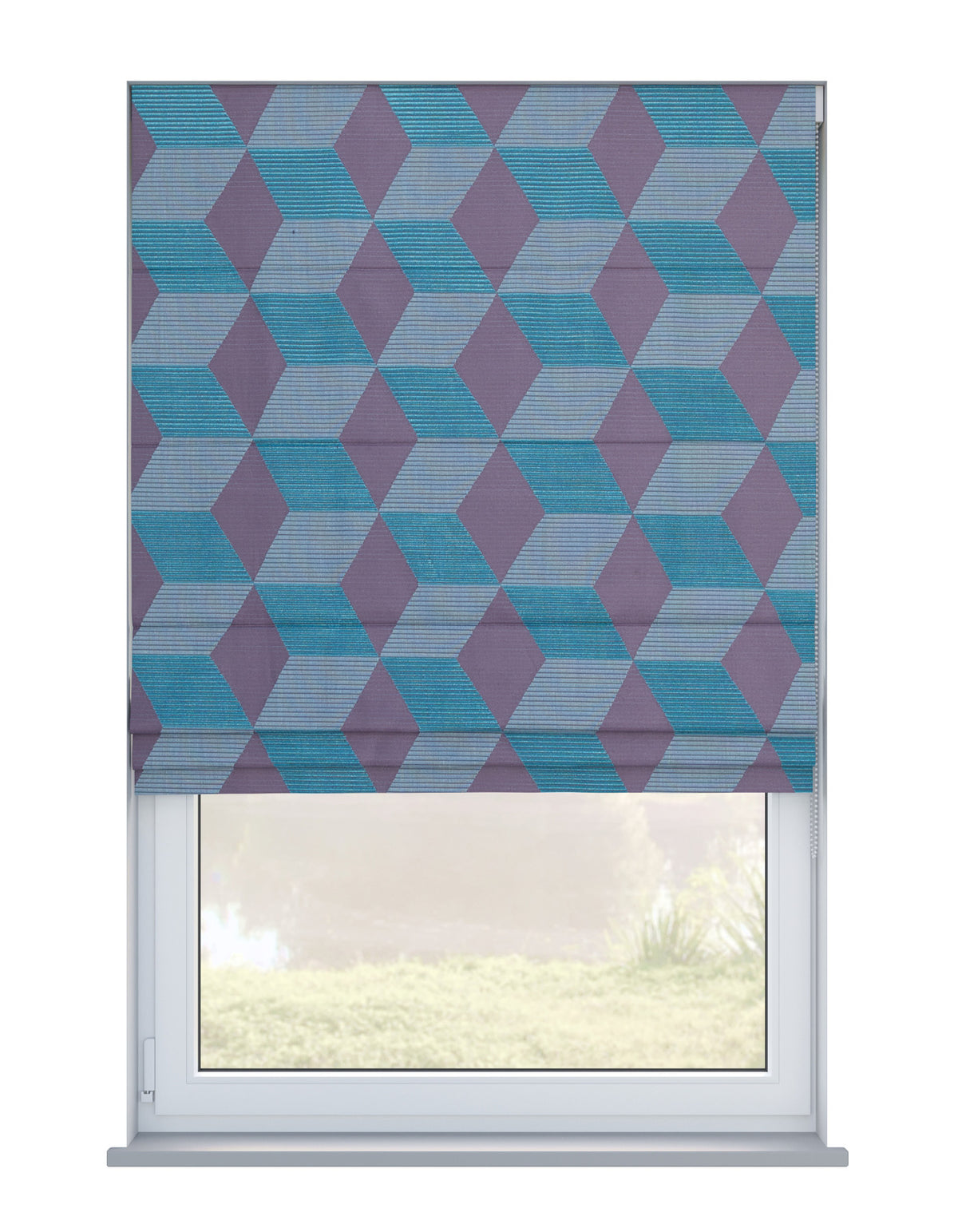 Arena Rubix Sapphire Roman Blind