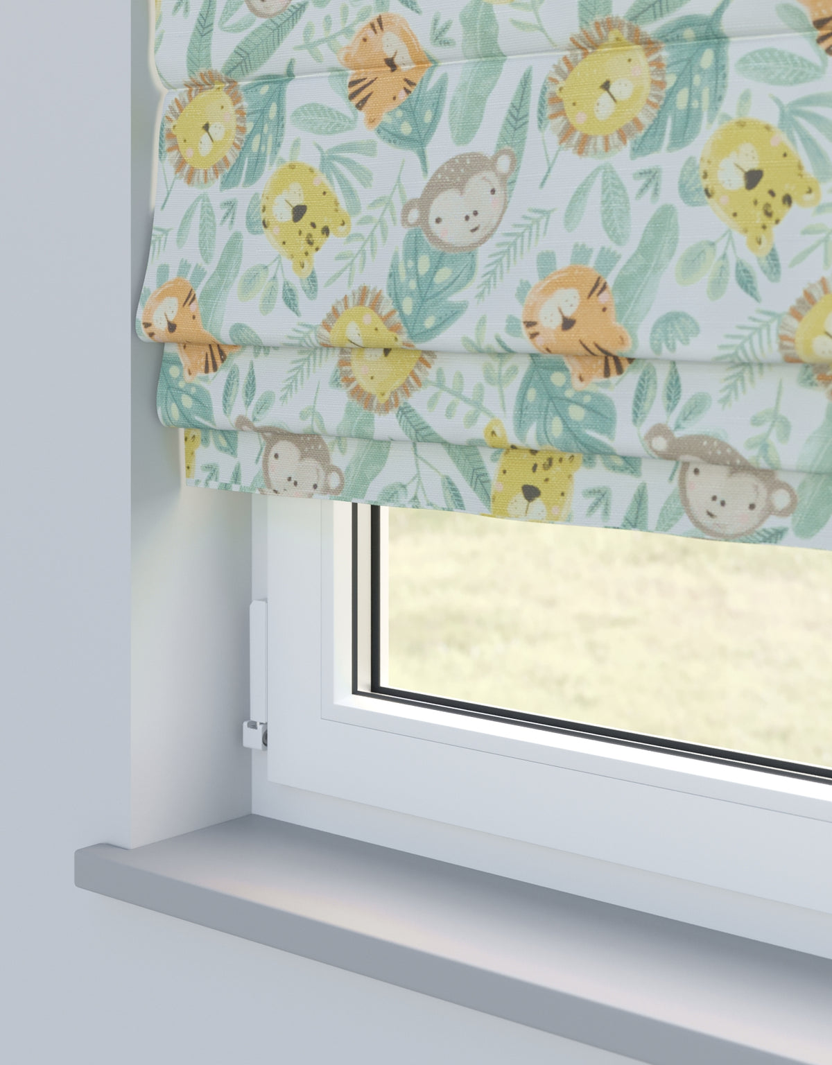 Arena Safari Friends Jungle Roman Blind