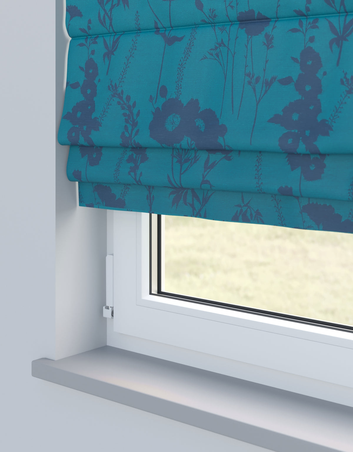 Arena Artisan Sky Blue Roman Blind