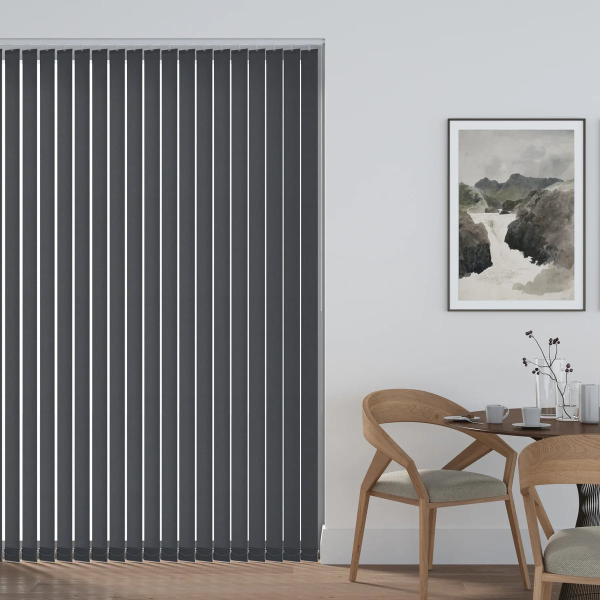 Banlight Duo Fr Charcoal Vertical Blind