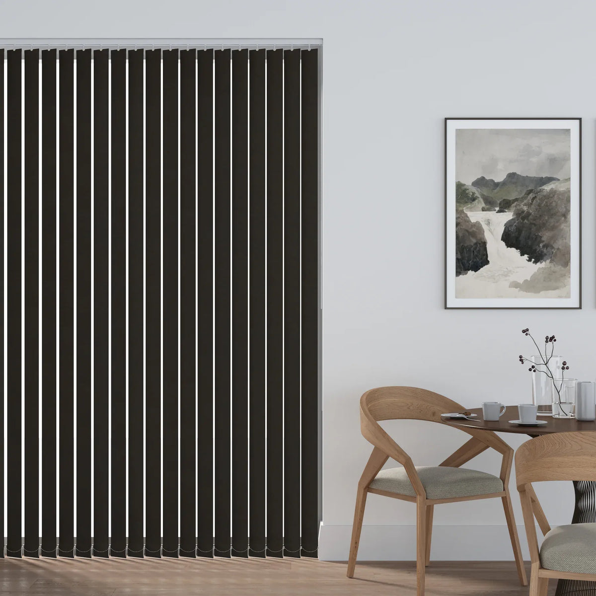 Urban Fr Black Vertical Blind