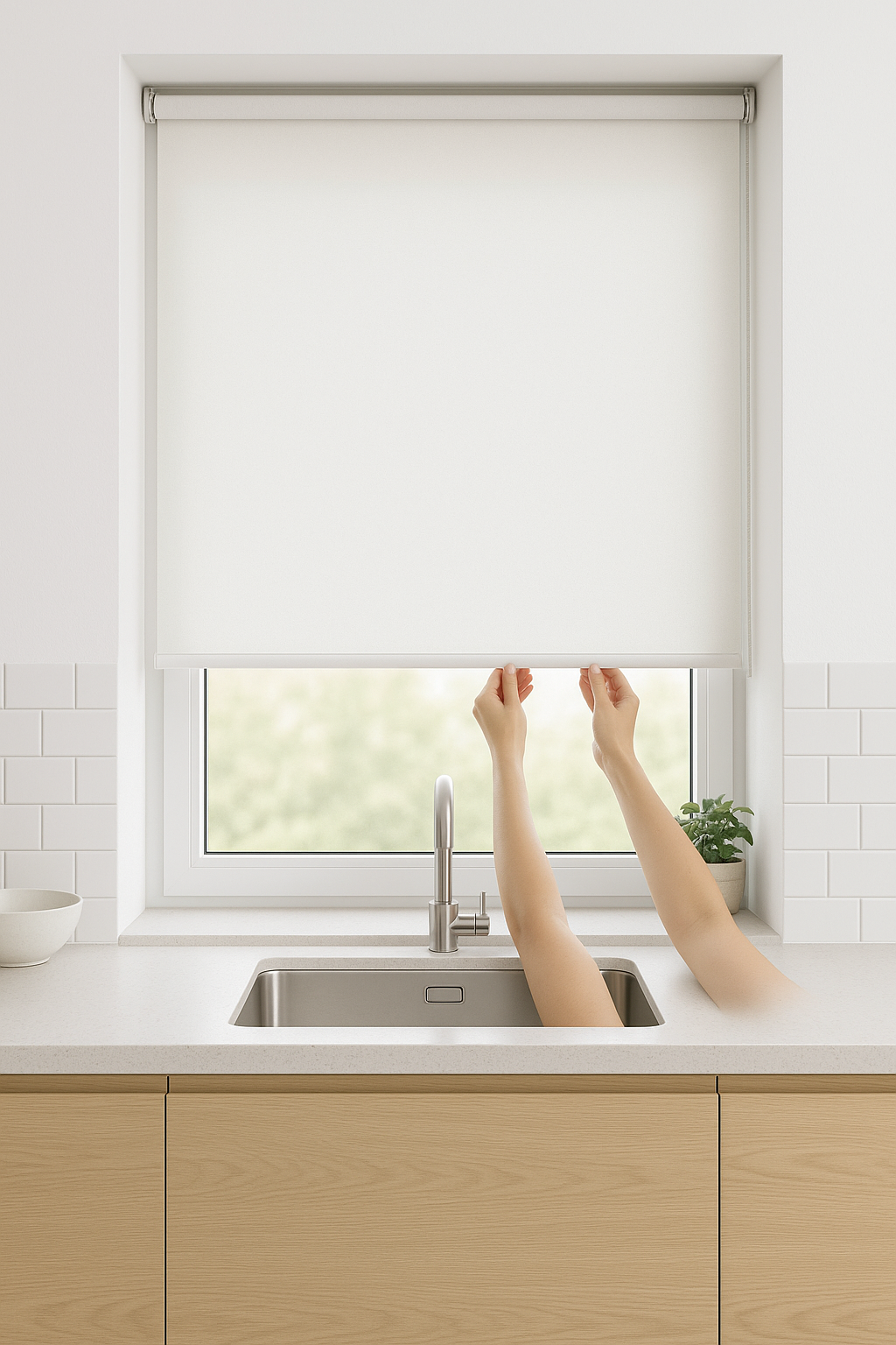 Alta Blackout Frost Electrical Roller Blind