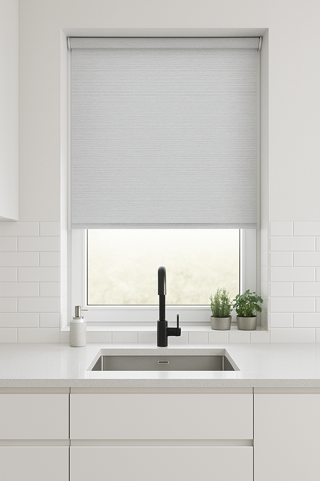 Alta Silver Electrical Roller Blind