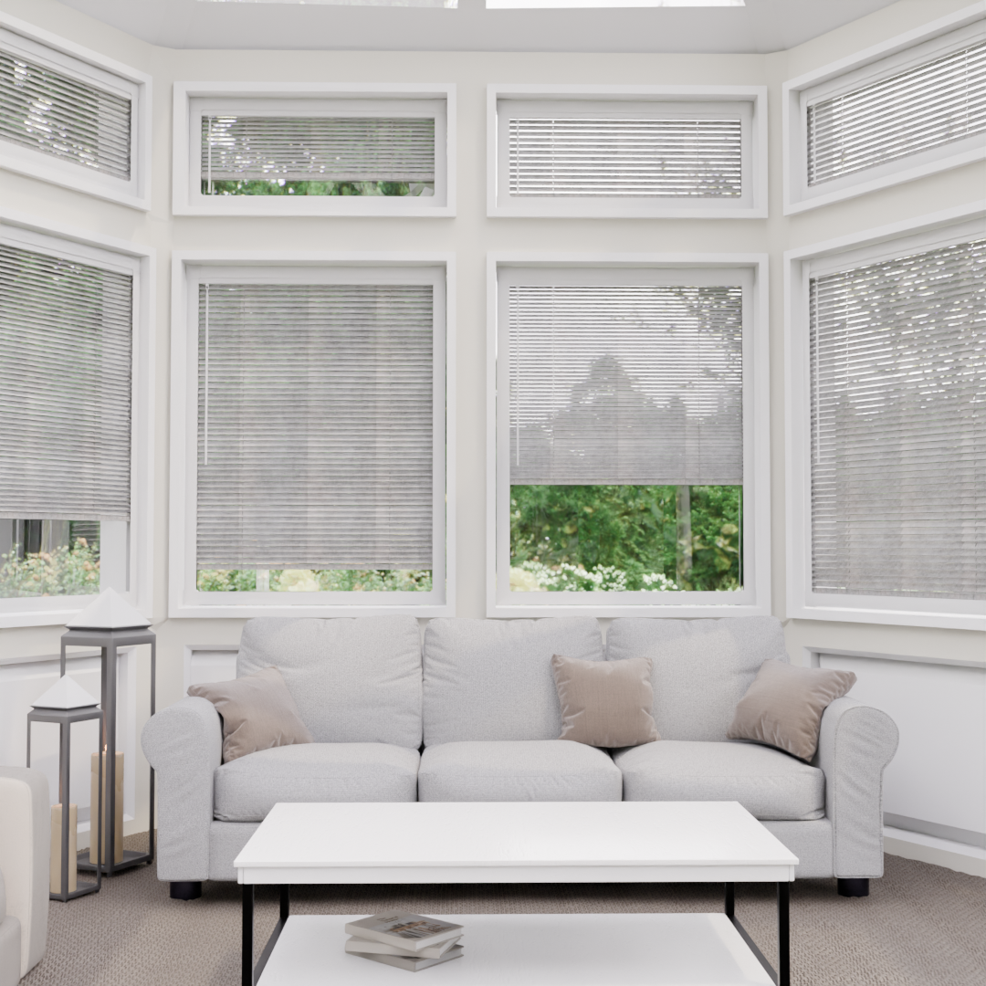 Perfect Fit Metal Blind - Antique Silver - 25mm