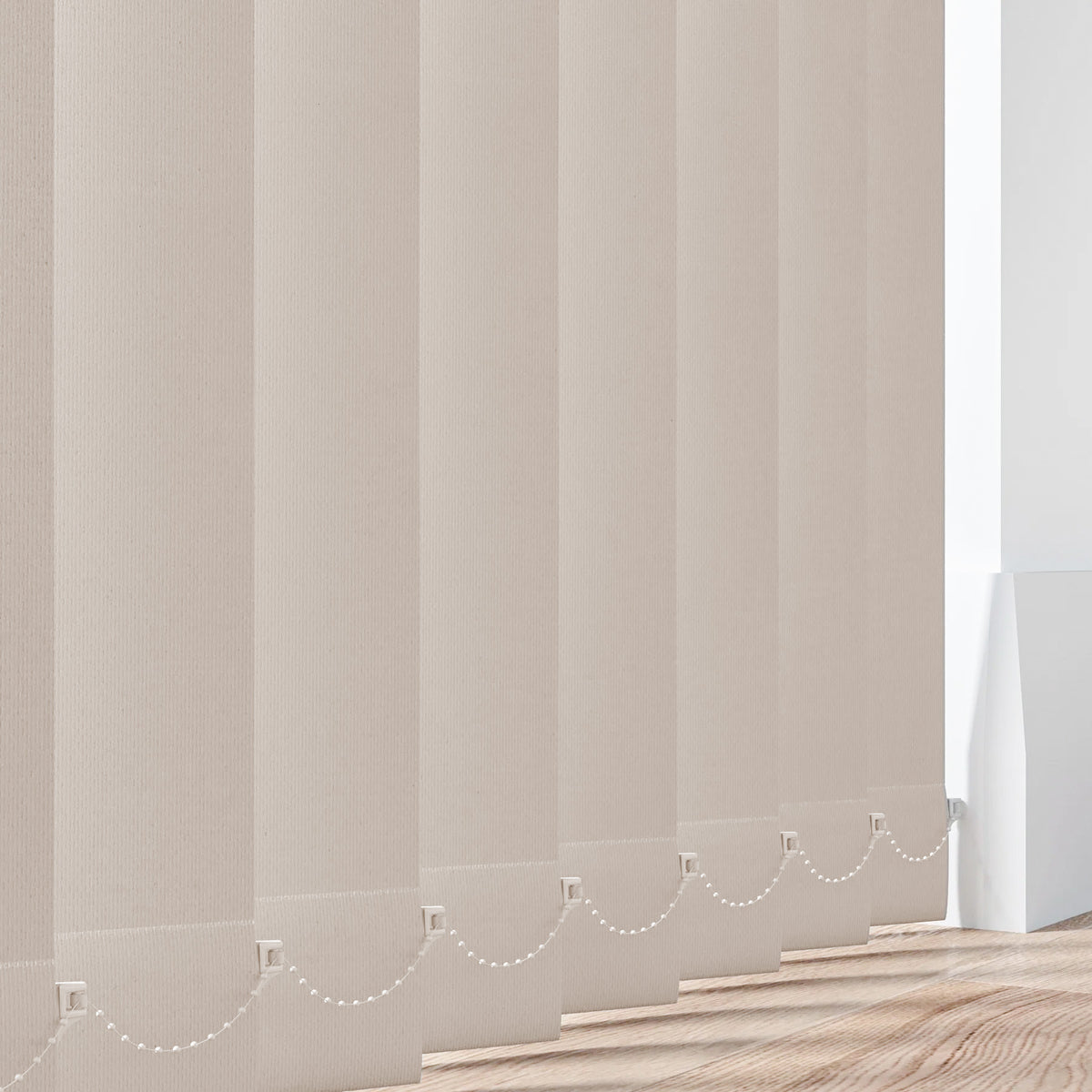 Aqualush Beige Vertical Blind