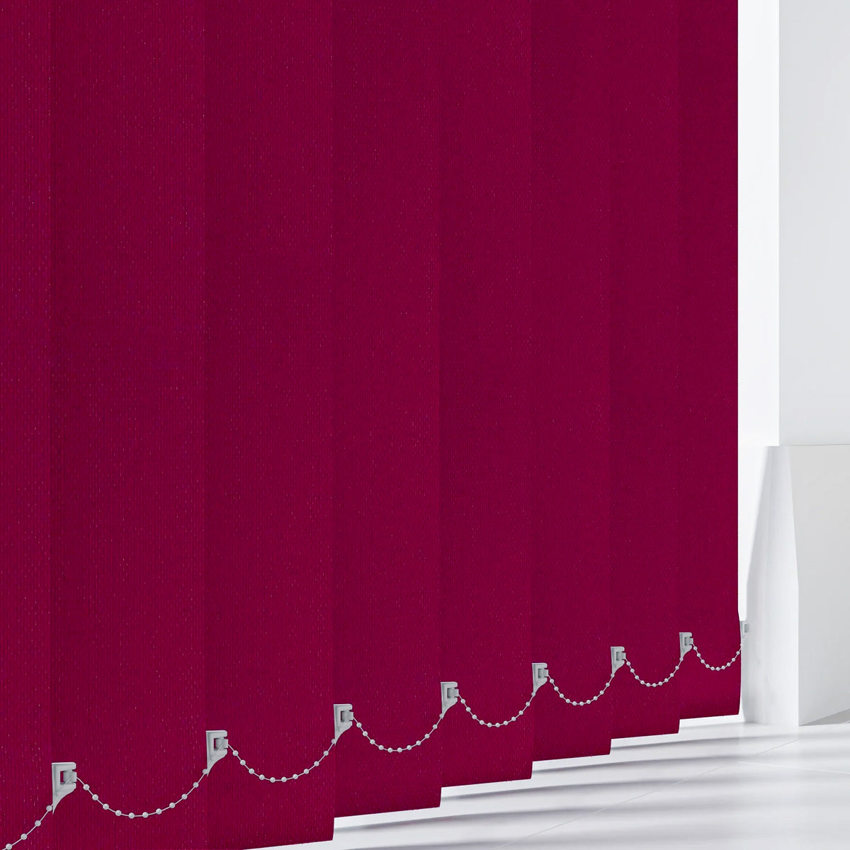 Aqualush Red Vertical Blind